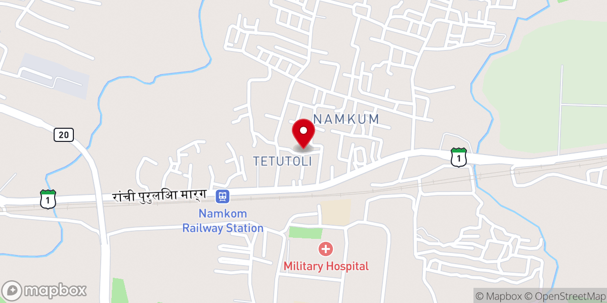 Map showing location of CNI Church