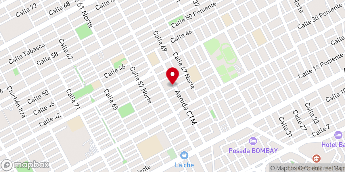 Map showing location of Iglesia de la Santa Cruz