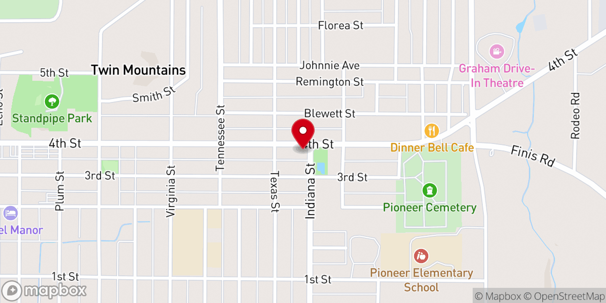 Map showing location of Morningside Baptist Church