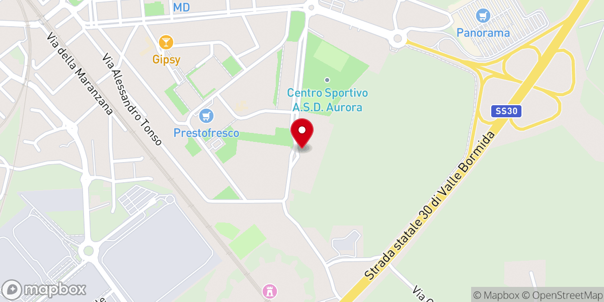 Map showing location of Chiesa Cristiana Evangelica
