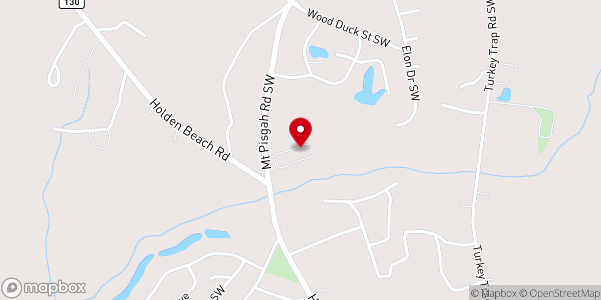 Map showing location of Brunswick Islands Baptist Church