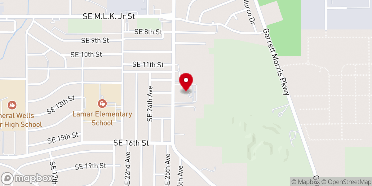 Map showing location of Southside Church of Christ