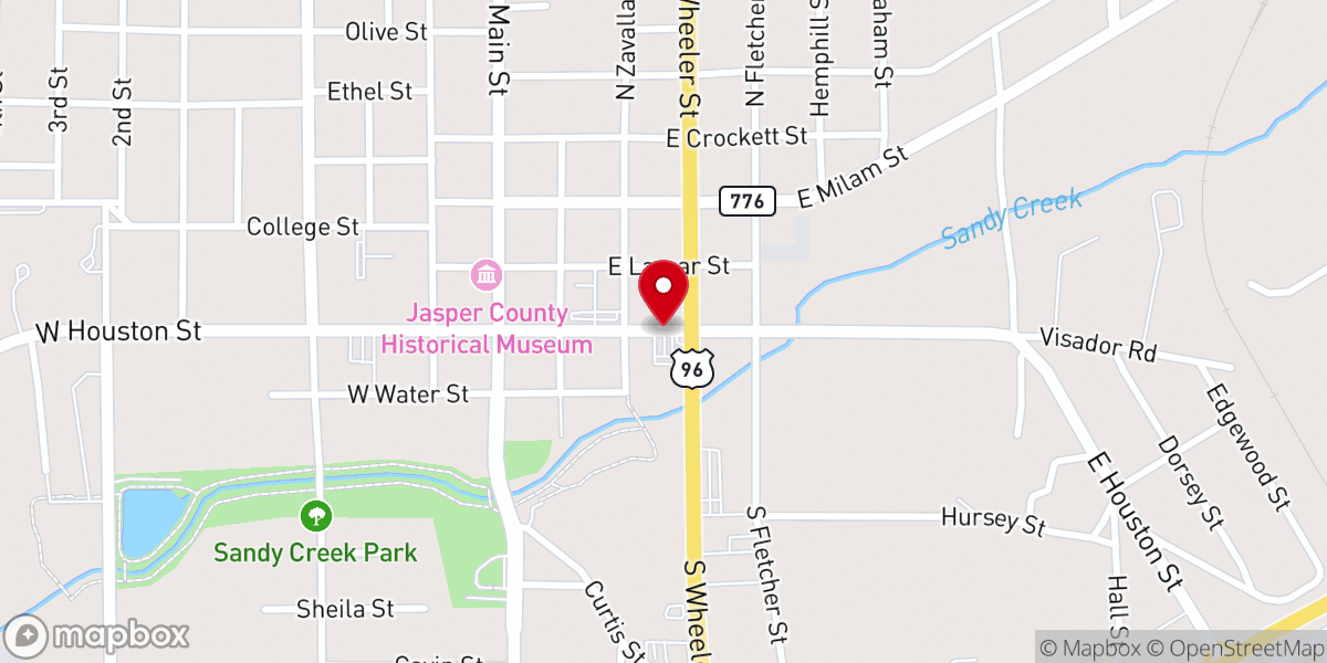 Map showing location of Wings of An Eagle Bible Fellowship Church
