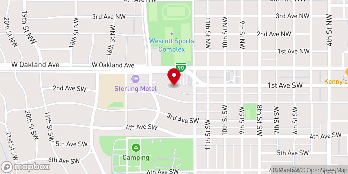 Map showing location of Cornerstone Church