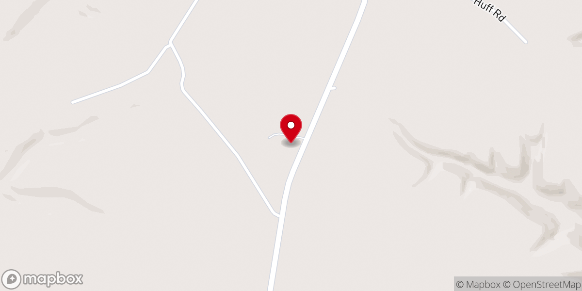 Map showing location of Cedar Springs United Baptist Church