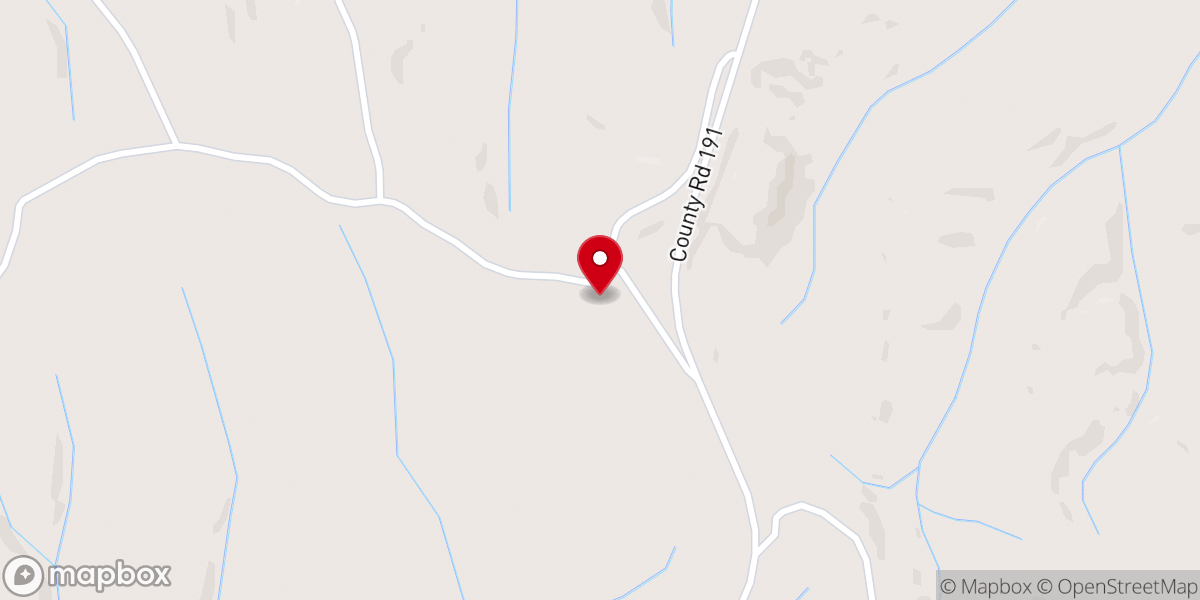 Map showing location of New Zion Baptist Church
