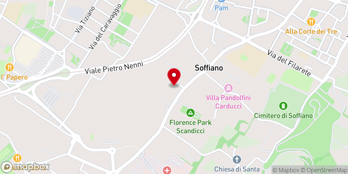 Map showing location of Chiesa Parrocchiale di San Paolo a Soffiano