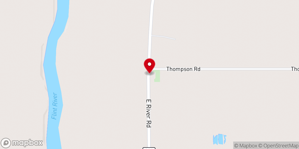Map showing location of Mount Tabor Church