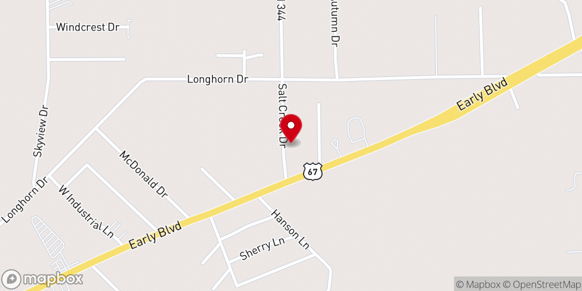 Map showing location of Grace Baptist Church