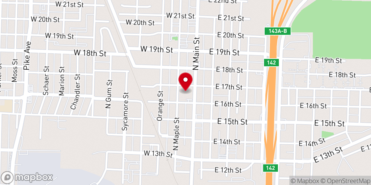 Map showing location of New Testament Christian Church