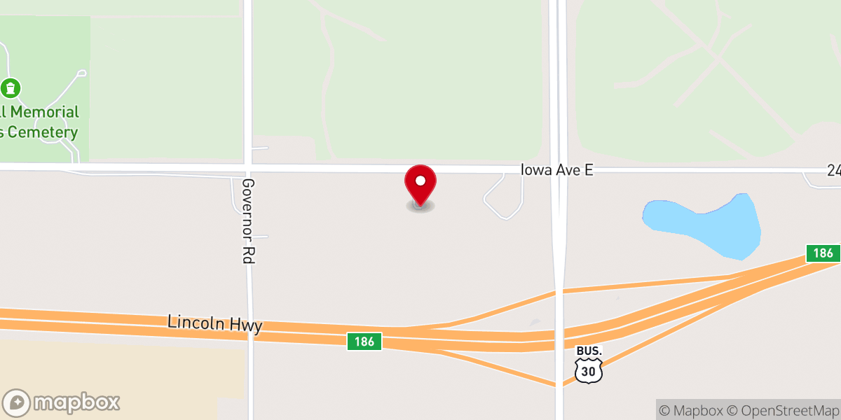 Map showing location of Liberty church