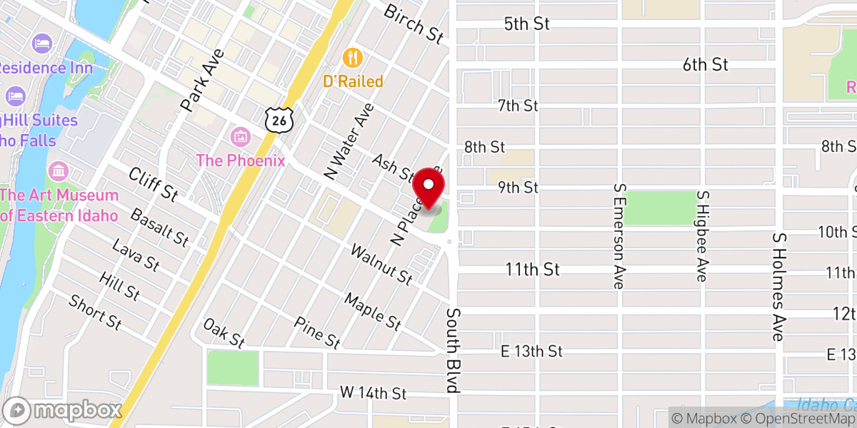 Map showing location of St Luke's Episcopal Church