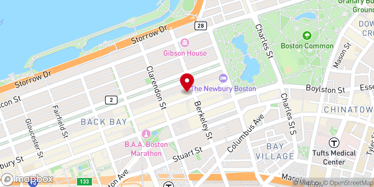 Map showing location of Church of the Covenant