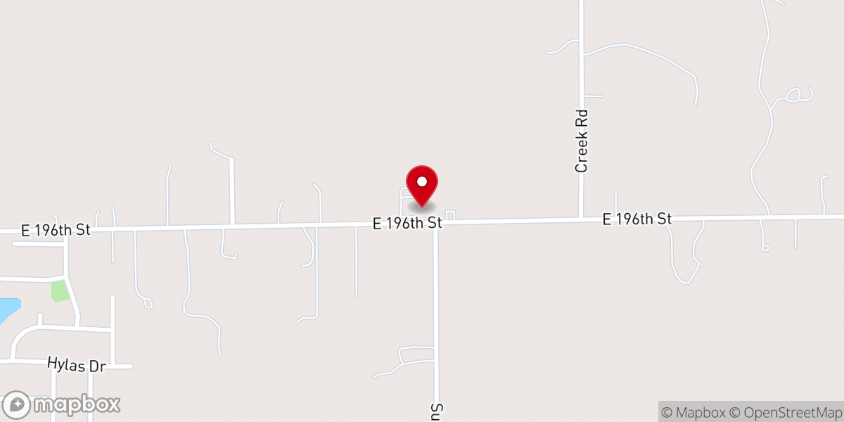 Map showing location of Refuge Christian Church