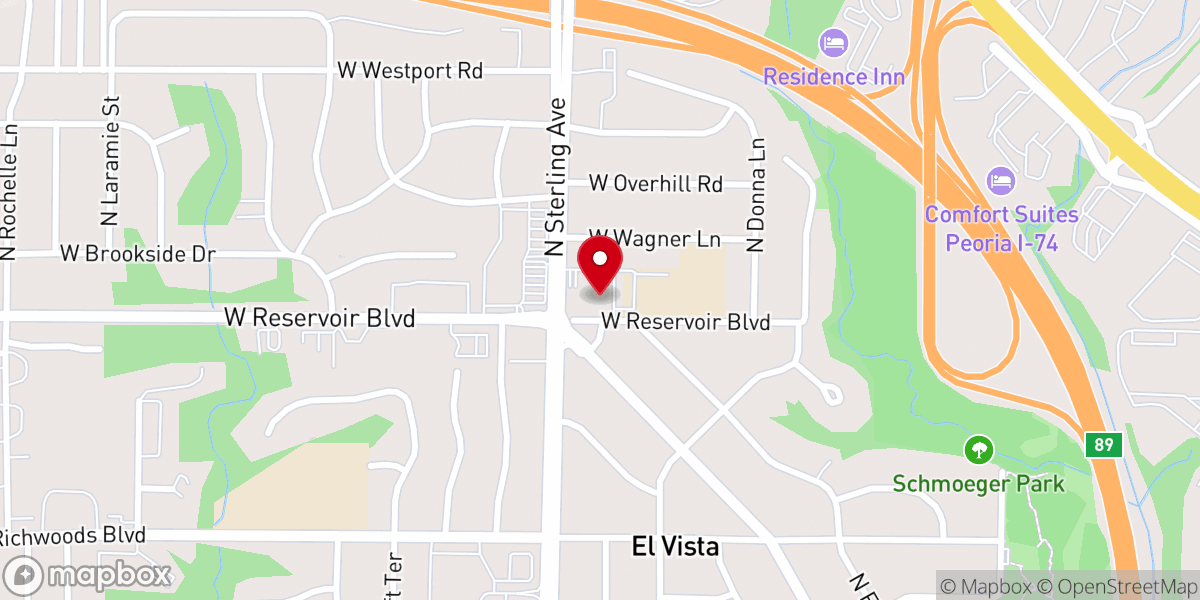 Map showing location of Holy Family Catholic Church