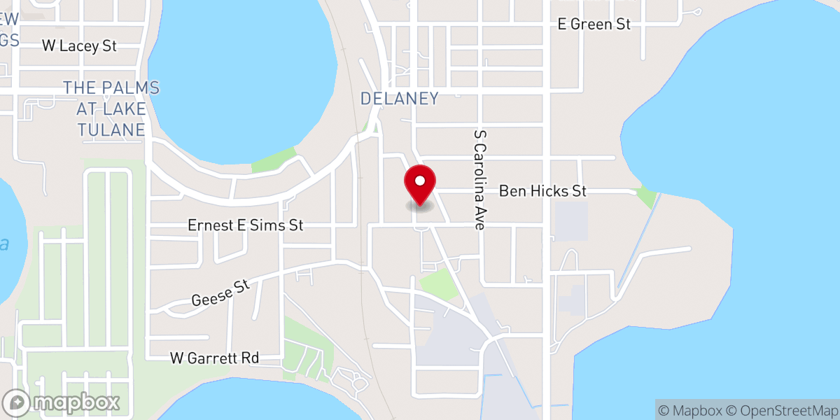 Map showing location of Bethel Pentacostal Holiness Church