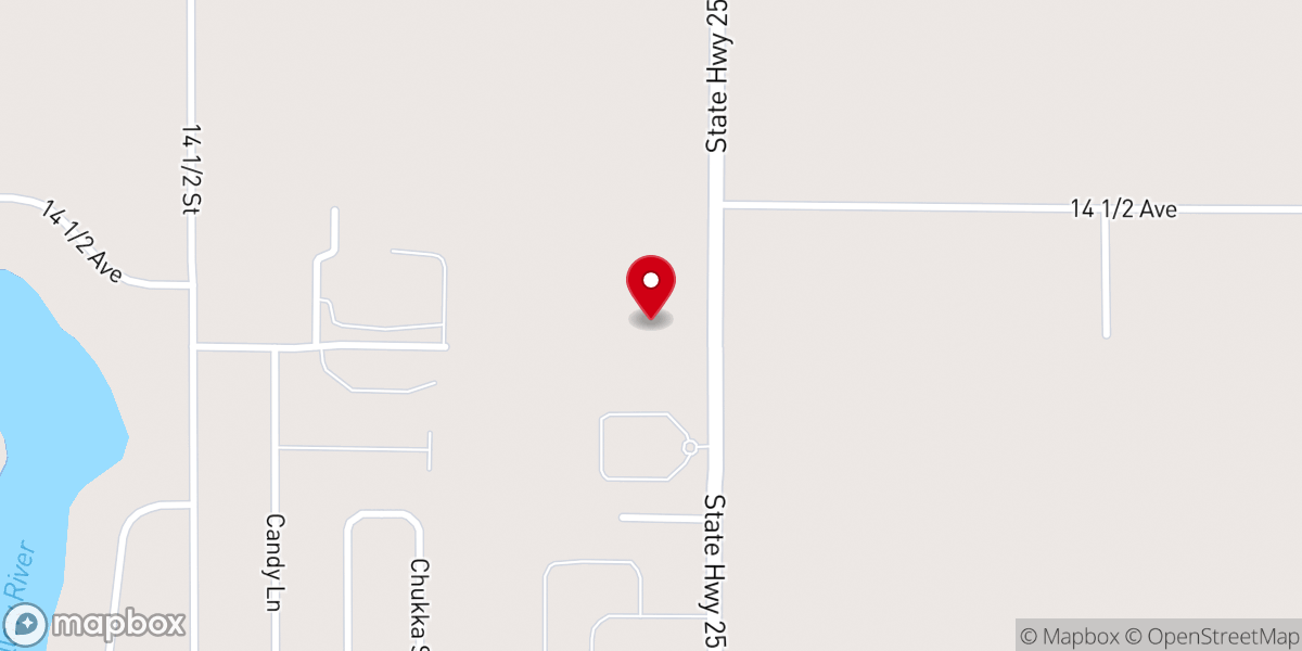 Map showing location of Barron Mennonite Church