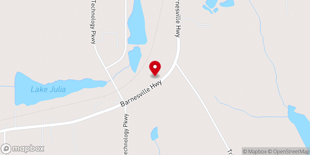 Map showing location of First United Pentecostal Church