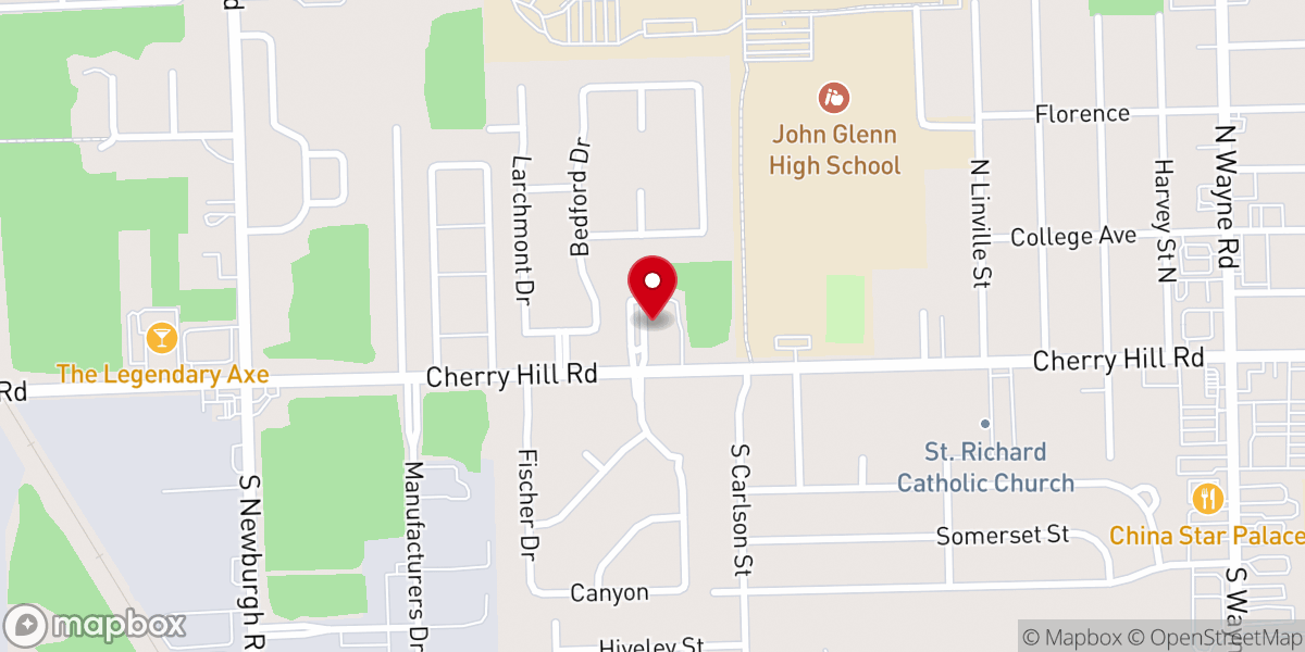 Map showing location of Kirk of Our Savior Presbyterian
