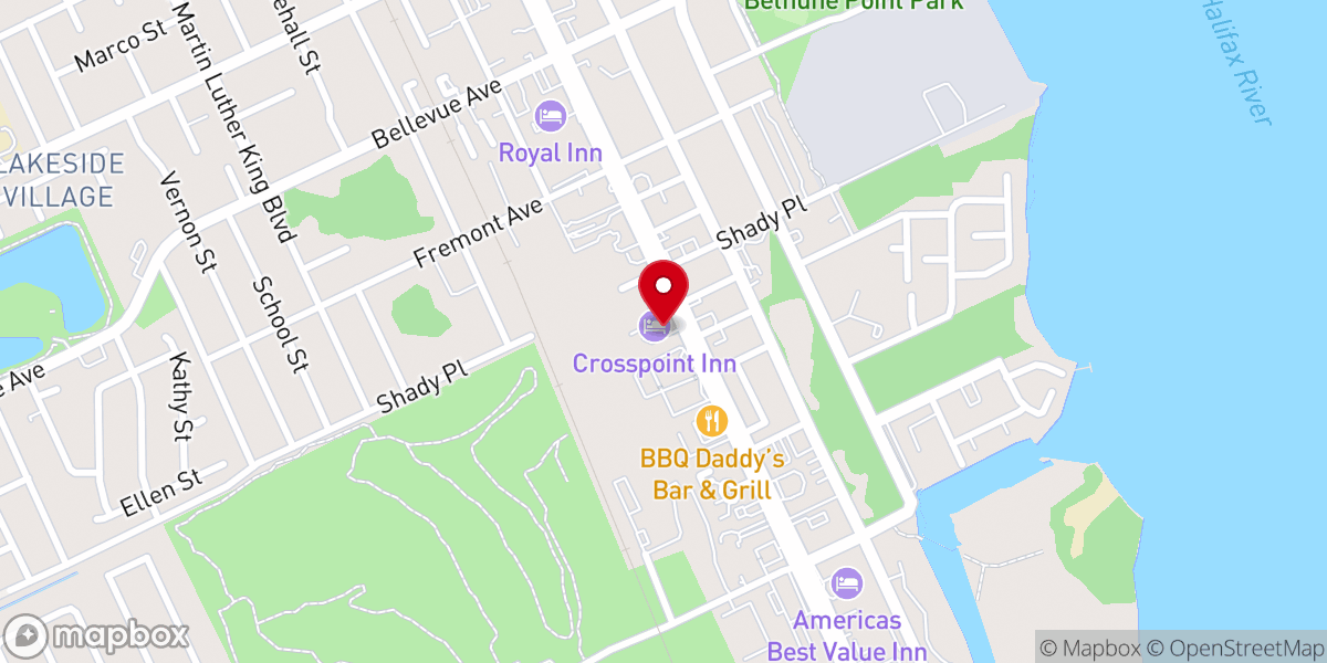Map showing location of Elegant Weddings Daytona Beach