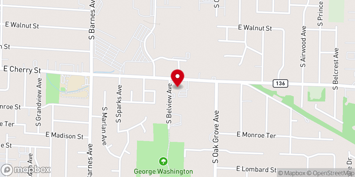 Map showing location of King's Chapel Assembly of God