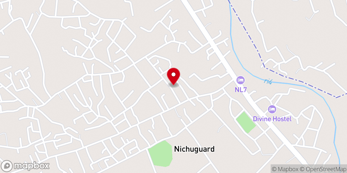 Map showing location of United Christian Church Chumukedima
