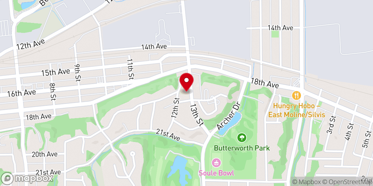 Map showing location of The Oasis