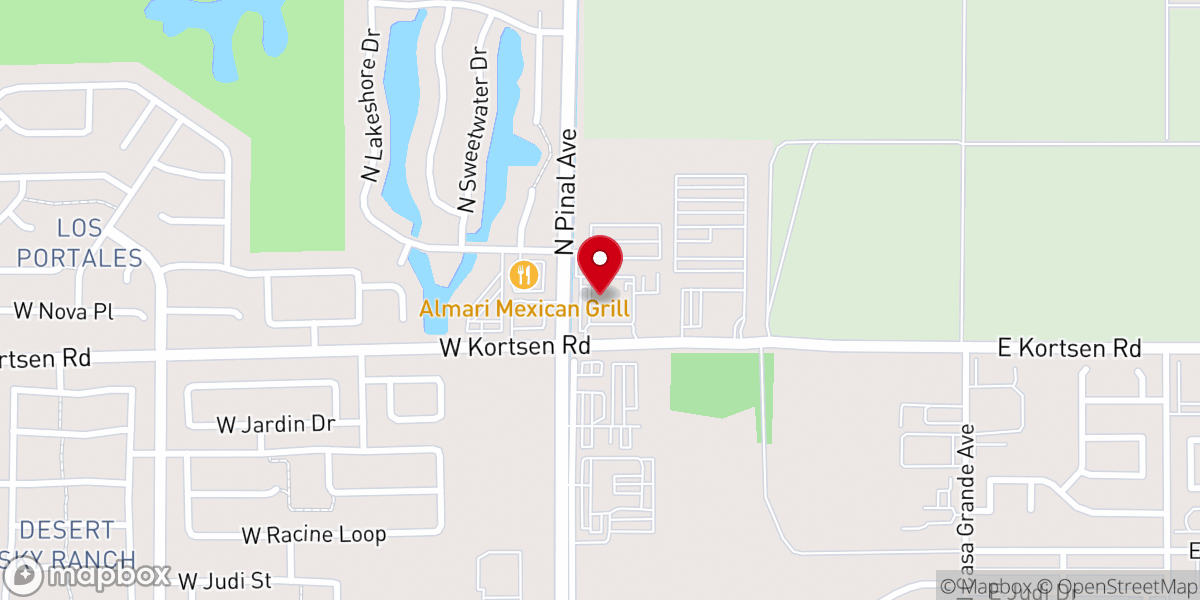 Map showing location of Sun Valley Community Church - Casa Grande