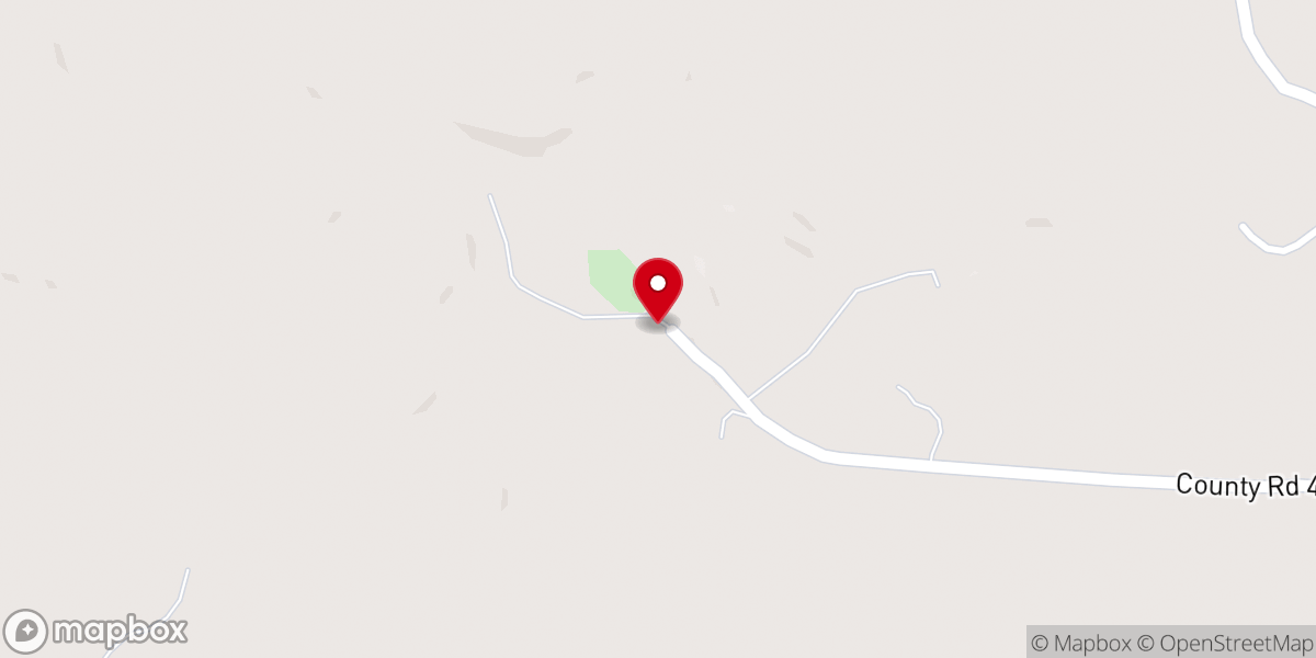 Map showing location of Dolph Baptist Church