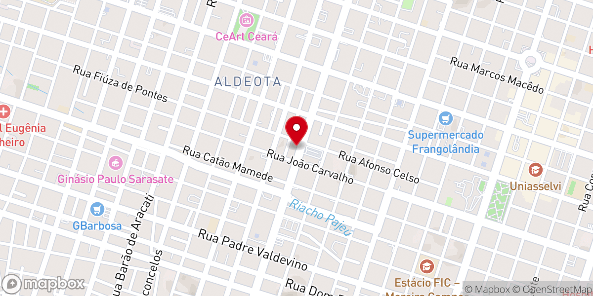 Map showing location of Igreja Verbo da Vida Aldeota