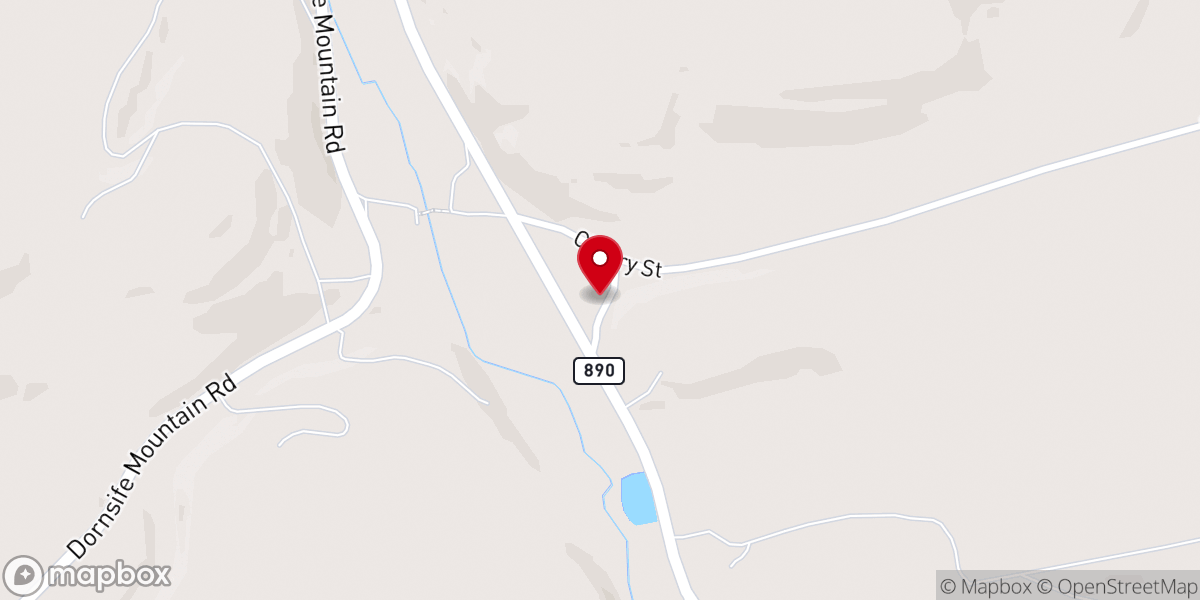 Map showing location of Augustaville Wesleyan Church