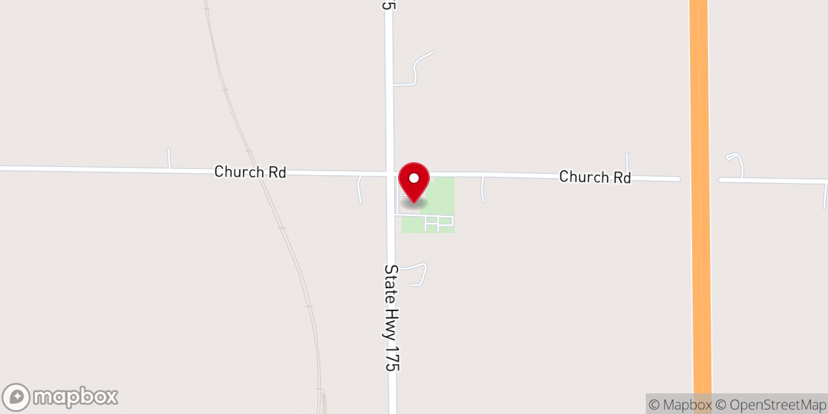 Map showing location of St. John Hall
