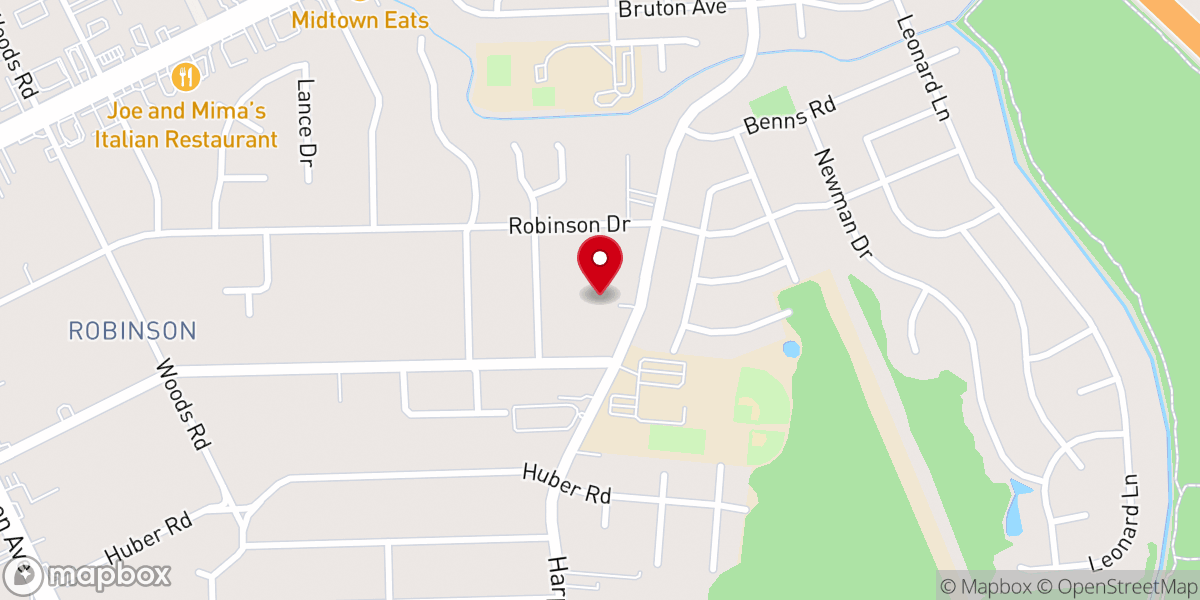 Map showing location of Community Bible Church