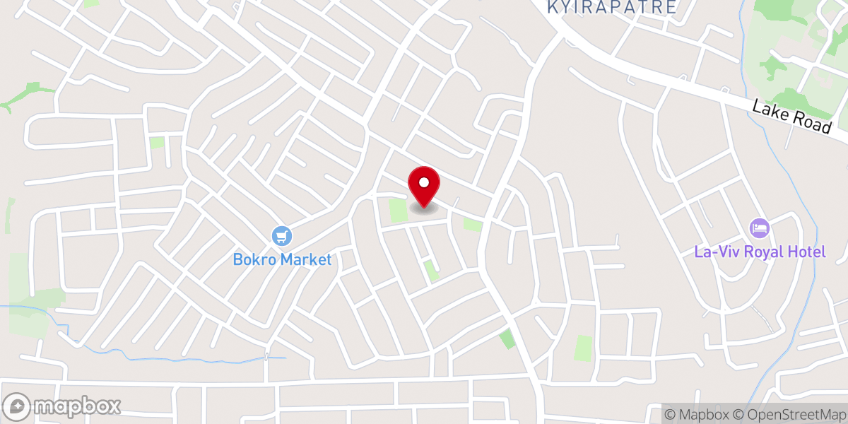 Map showing location of St Joseph Catholic Church Dompoase ️
