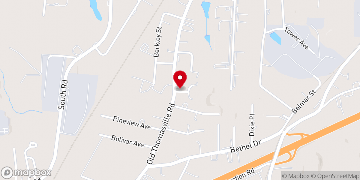 Map showing location of Pilot View Church