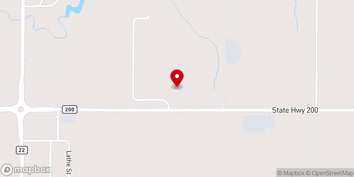 Map showing location of Christ Is the Answer New Life Church