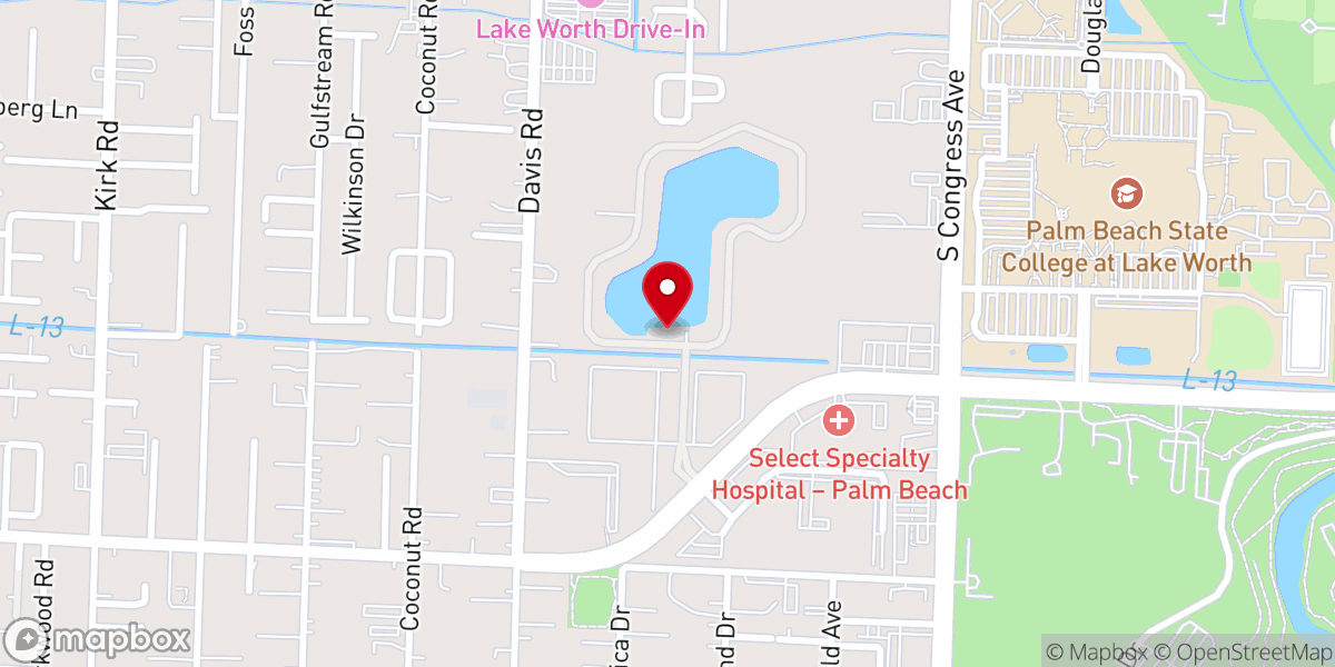 Map showing location of Iglesia Vision Internacional