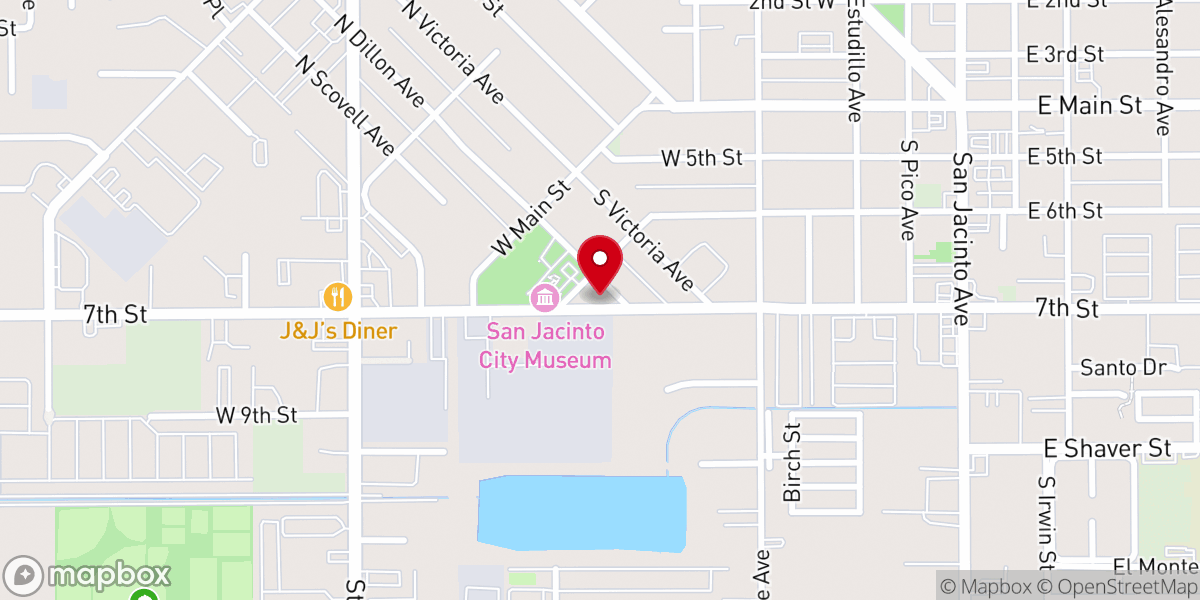 Map showing location of Faith Tabernacle Church