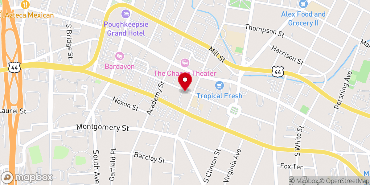 Map showing location of Church of God of Prophecy