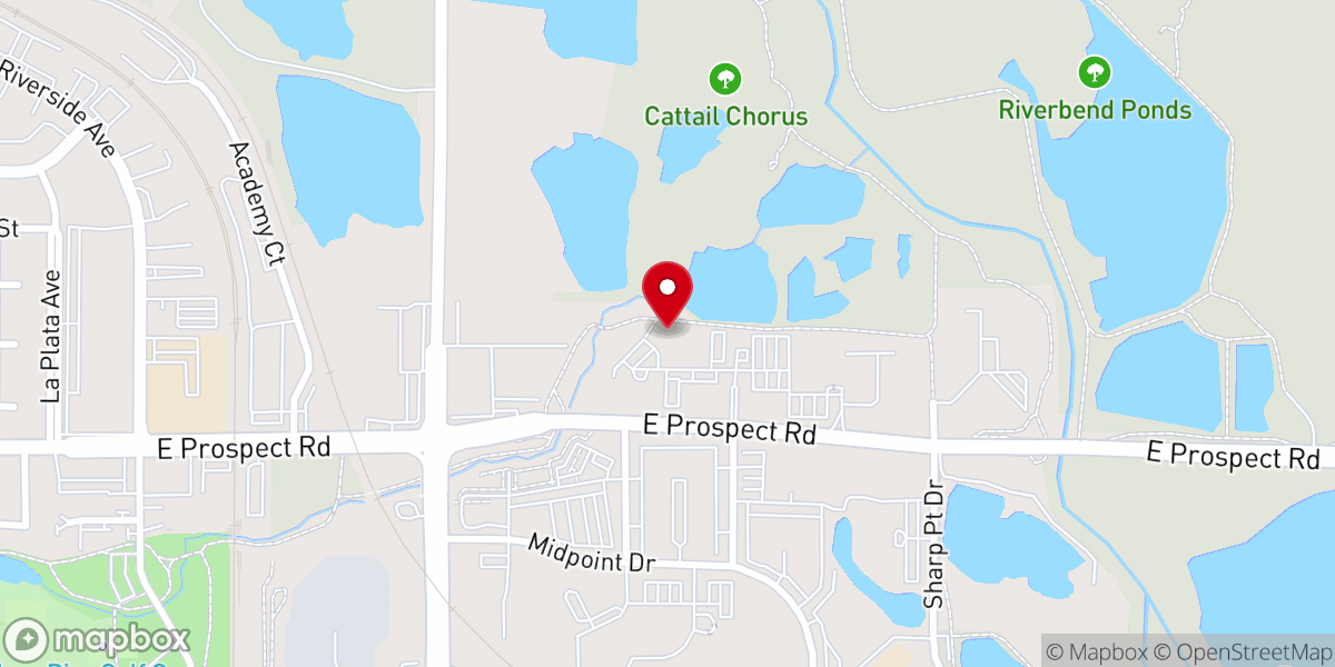 Map showing location of Mountain View Community Church