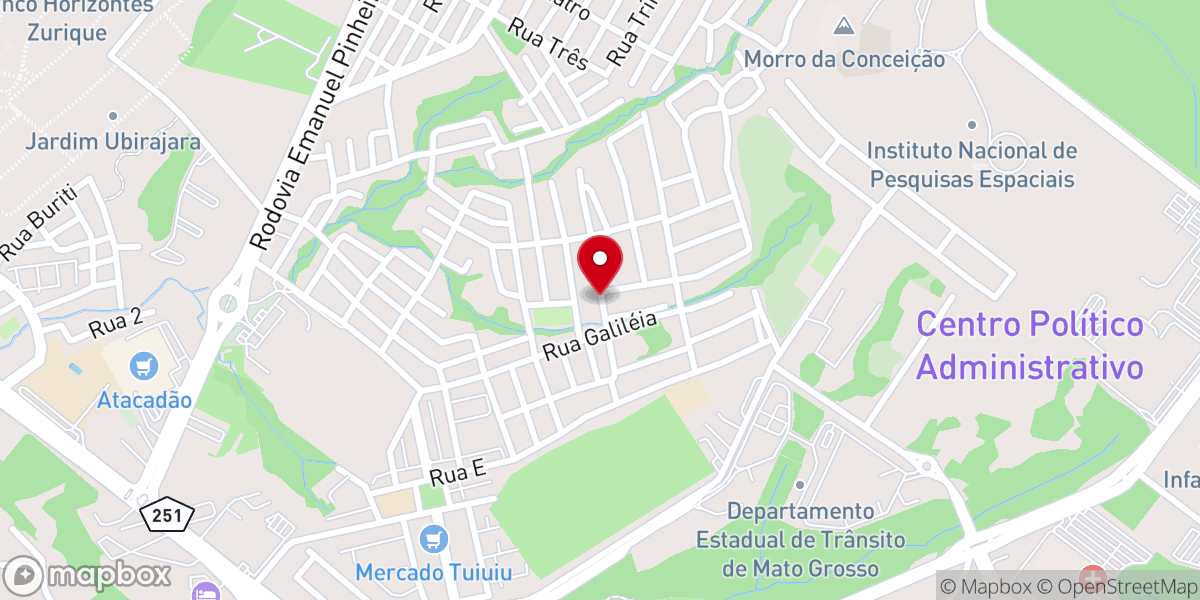 Map showing location of Igreja Evangélica Assembleia de Deus Três Poderes