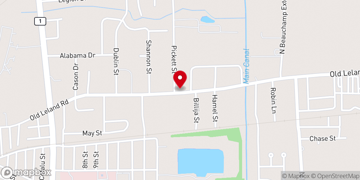 Map showing location of Grace Temple Pentecostal Church