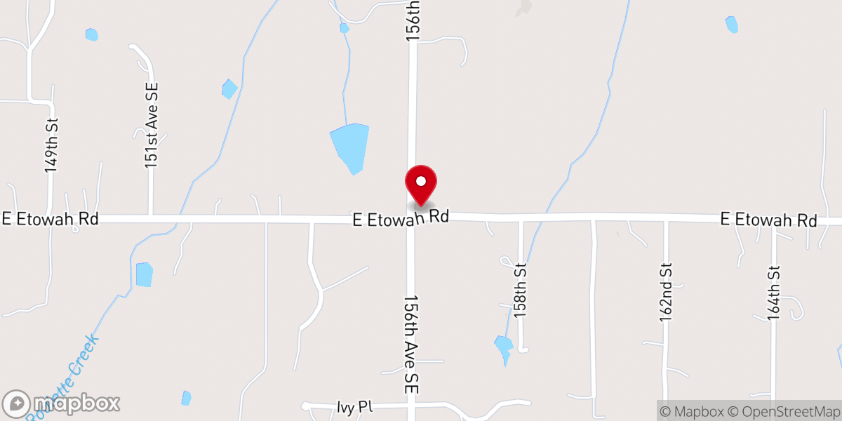 Map showing location of Twelve Corners Baptist Church - Food Distribution Center