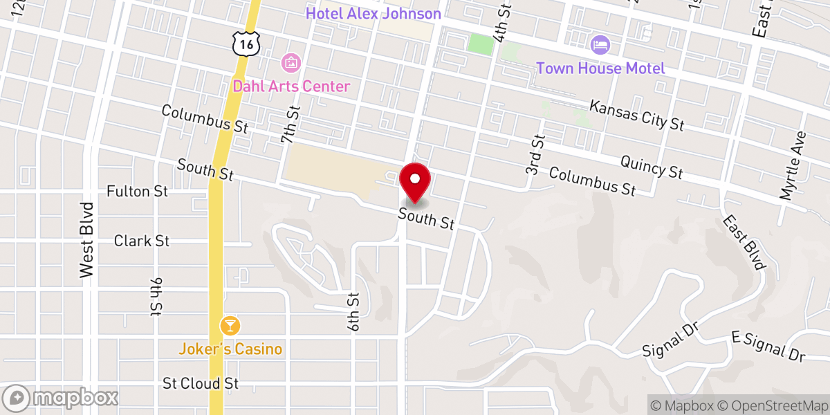 Map showing location of Immaculate Conception Church