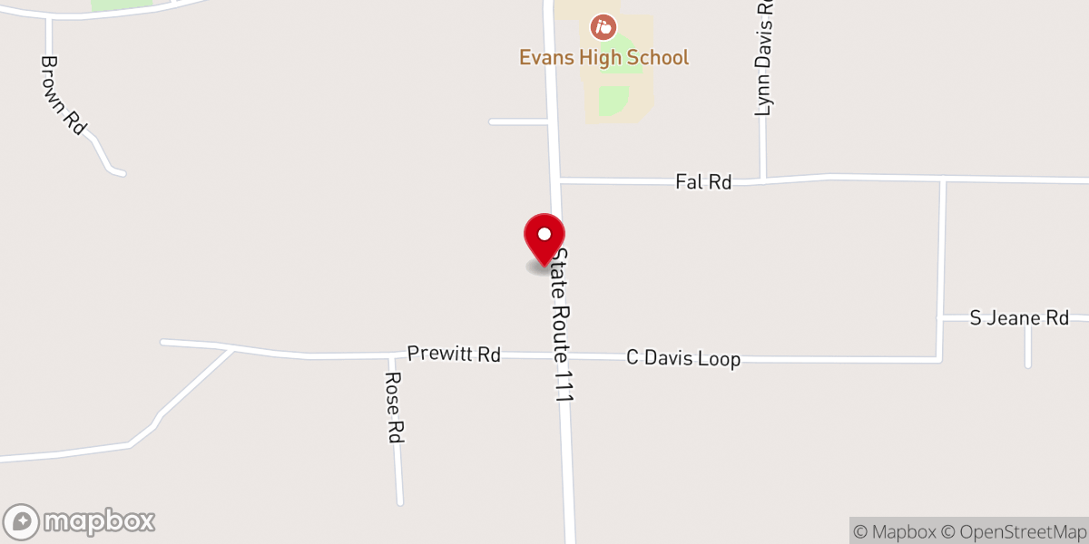Map showing location of Heart's United Christian Fellowship