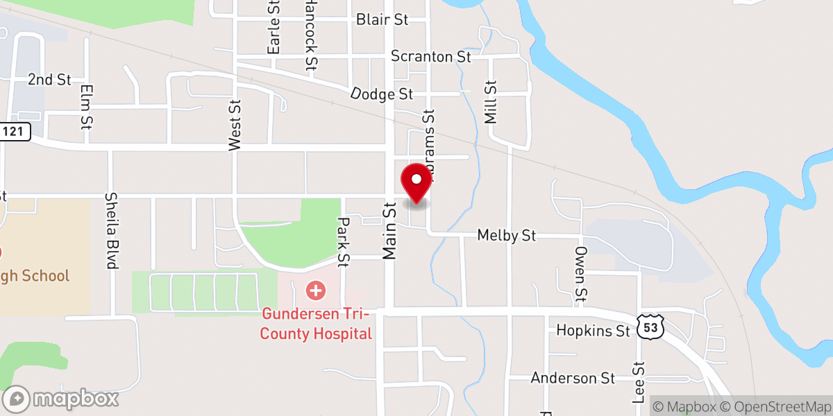 Map showing location of Grace Bible Church