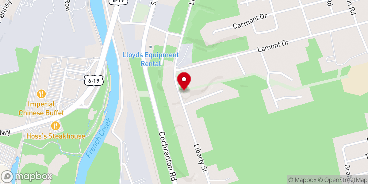 Map showing location of Beacon Liberty Street Temple