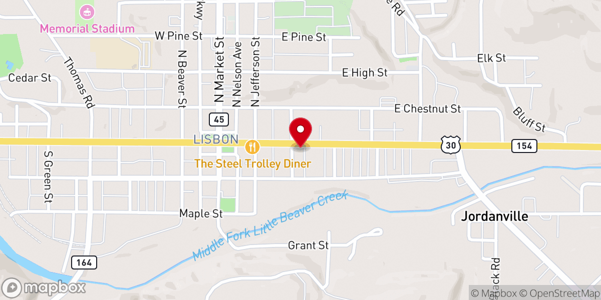 Map showing location of Holy Trinity Episcopal Church