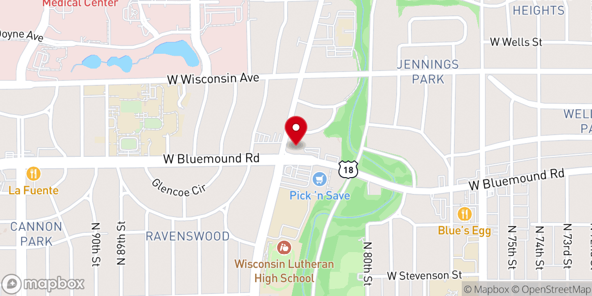 Map showing location of Honey Creek Church