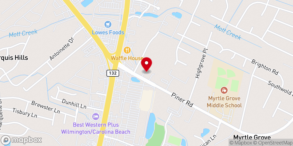 Map showing location of Federal Point Pentecostal Church